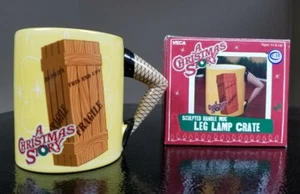A Christmas Story Movie - Coffee Cup Mug Leg Lamp Fragile Crate Holiday  NEW NIB - Picture 1 of 7