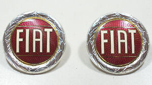 2 NEW Hood emblems Fiat 124 Spider2000, Fiat 128, etc.