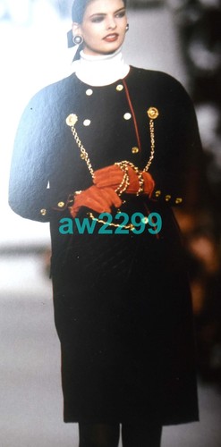 CHANEL VINTAGE CATENA ABBELLITA GIACCA OVERSIZE CAPPOTTO CC LOGO FODERA TRAPUNTATA 38