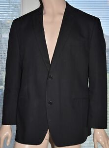 Michael Michael Kors Blazer Mens 44R Black on Black Striped 2 Button Front