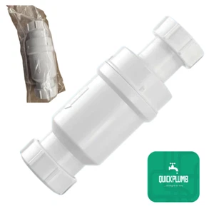 McAlpine Mcvalve 1 1/4” Self-Closing Waste Valve White 32mm BNIB - Picture 1 of 6