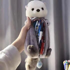 1 Pcs Creative Sea Otter Plush Doll Pencil Case School Supplies Stationery