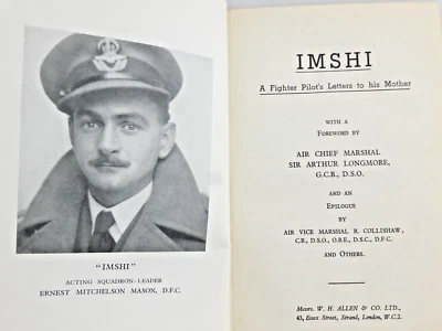 RARE WW2 Imshi Downed British Fighter Pilot's Letters To Mother 1943 HC E Mason - Image 1 of 4