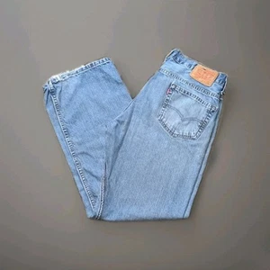 Levis 569 Jeans Size 34x34 Loose Straight Fit Blue Denim Red Tab Grunge Skate - Picture 1 of 11
