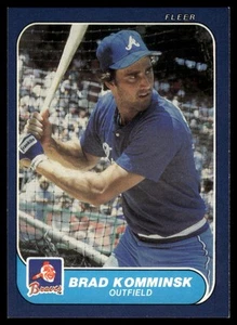 1986 Fleer #520 Brad Komminsk - Picture 1 of 2
