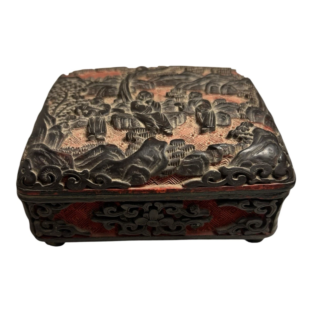 RITAO CHAN 樣専用 木盒 木雕 清時代 中国古美術 高 8cm RITAO CHAN 樣