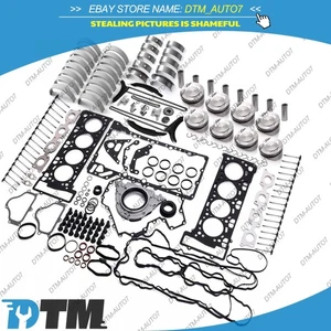 Engine Pistons Gaskets Overhaul Kit For BMW 750i X6 X5 650i F06 F12 N63 4.0L 4.4 - Picture 1 of 8