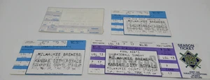 Milwaukee Brewers 1991-1995-1996 LOT of Four (4) MLB Baseball Ticket Stub's - Bild 1 von 10