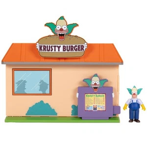 The Simpsons Krusty Burger Playset by Jakks Pacific, Includes 6.35 cm Krusty the - Picture 1 of 10