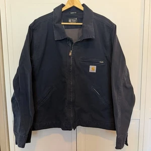 Carhartt | Hombre | Moderno | Clásico | Chaqueta Detroit de lona | Azul marino | 2023 | 2XL - Imagen 1 de 9