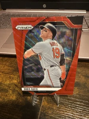 2025 Panini Prizm Baseball - Chris Davis #273 Ruby Wave Prizm - Image 1 of 2