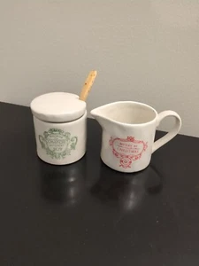 New Christmas Sugar Bowl and Creamer Set - Picture 1 of 4