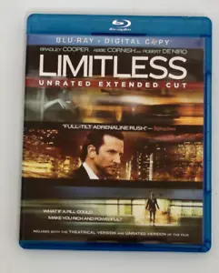 Limitless Bluray Unrated Extended Cut + Digital copy, Brad Cooper Robert DeNiro - Picture 1 of 5