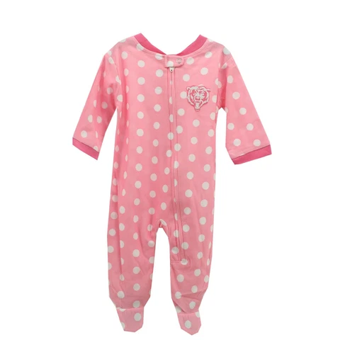 Chicago Bears NFL Baby Infant Girls Size Pink Pajama Sleeper Bodysuit New W Tag Cover
