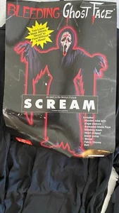 1997 SCREAM KIDS BLEEDING GHOST FACE COSTUME SIZE MEDIUM 8-10 - Picture 1 of 15