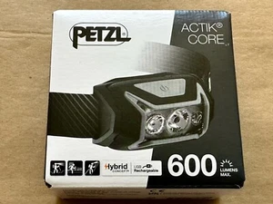 NUEVO FARO PETZL ACTIK CORE 600 COLOR GRIS ENVÍO RÁPIDO GRATUITO - Imagen 1 de 4