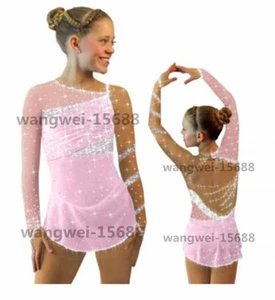 Nuevo vestido de patinaje figura de hielo, vestido de patinaje artístico para competición B2035 - Imagen 1 de 6