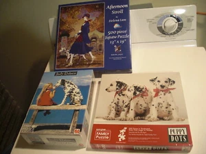 3 NEW SEALED Dalmation Dog/Puppy Puzzles 500-1000 pc, Springbok/Judy Reinen - Picture 1 of 10