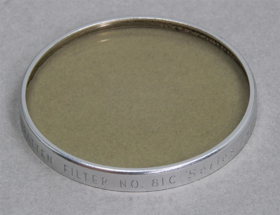 Series VII 7 51mm Drop-In Filter KODAK Wratten 81C COLOR CORRECTION Made in USA - Image 1 of 1
