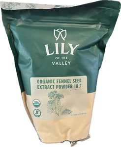 Lily of the Valley Organic Fennel Seed Extract Powder 10:1  16oz Exp 8/25 Kosher - Picture 1 of 1