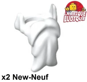 Lego 2x Minifig barbe longue moustache beard magicien pere noel blanc 6132 NEUF - Picture 1 of 1