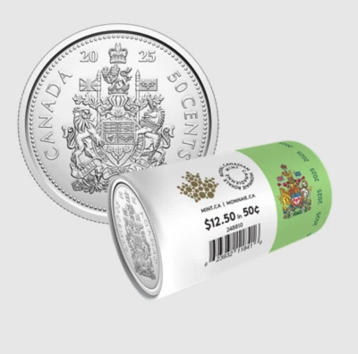 2025 CANADA King Charles III 50 cent roll special wrap Collector's edition - Image 1 of 4