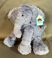 JELLYCAT 9" NWT Blue FUDDLEWUDDLE Medium ELEPHANT Plush Stuffed Animal Orig TAG