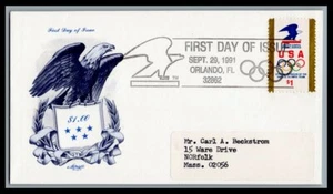 US FDC # 2539 $1 Olympic Rings Artmaster 1991, 9Y123 - Picture 1 of 1