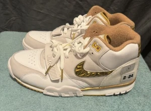 Nike Air Trainer 1 College Football Playoffs CU White Gold FJ6196-100 Size 12 - Picture 1 of 5