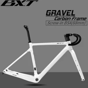 BXT Carbon Frame inner cable Bike Superlight 700C Gravel Frame Bicycle Frameset - Picture 1 of 29