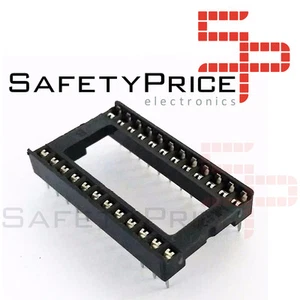 10x Zocalo integrado 24 PINs DIP 24 Socket doble contacto 0,6 " (15,24 mm) R0018 - Imagen 1 de 1