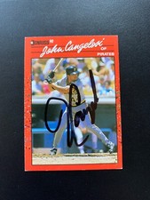 John Cangelosi Signed 1990 Donruss #565 Card Pittsburgh Pirates Autograph COA