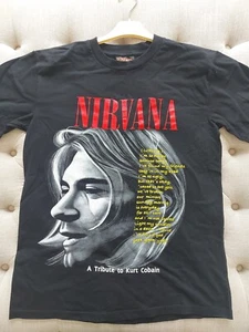  Nirvana Kurt Cobain LITHIUM Tribute T Shirt Mens Large - Picture 1 of 5