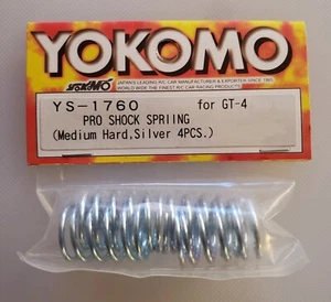 Yokomo YS-1760 - Pro Shock Springs (Medium Hard, Sliver, 4Pcs.) For GT-4 - Picture 1 of 1