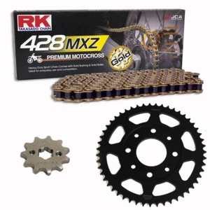 Chain Set Kreidler Supermoto 125 DD 08-14 Disc Brake Chain RK GB 428 Mxz 13 - Picture 1 of 4