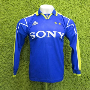 1996-1997 JUVENTUS AWAY FOOTBALL SHIRT LONG SLEEVE S 7.5/10 KAPPA SONY RARE - Picture 1 of 14
