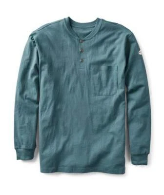 Camiseta FR Henley manga larga resistente al fuego para hombre nueva con etiquetas Foto 1 de 4