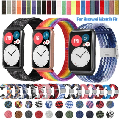 Smart Armband Für Huawei Watch Fit TIA-B09 Sports Nylon Geflochtene Handgelenk