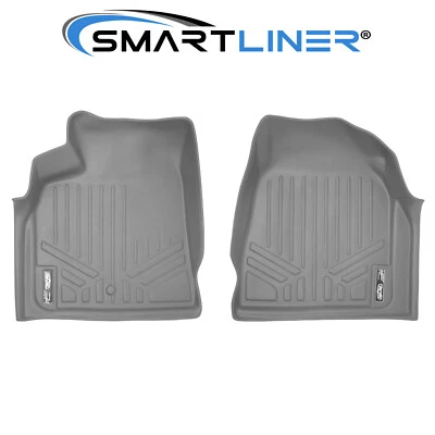 SMARTLINER Custom Floor Mats 1st Row Liner Set Gray OEM Traverse Enclave Acadia Foto 1 de 2