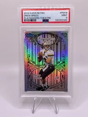Drew Brees 2012 Fleer Retro Playmakers Theatre #PM16 Purdue FHOF PSA 9 Mint /100 - Image 1 of 2