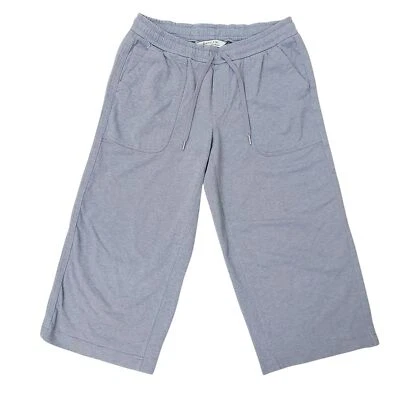 Pantalones Cortos Athleta Farallon Jaspeados Pierna Ancha Para Mujer 8P Azul Cómodos Ropa de Salón Foto 1 de 4