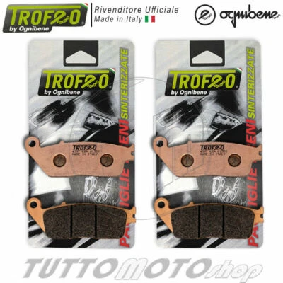 KIT PASTIGLIE FRENO ANTERIORE TROFEO SINTERIZZATE YAMAHA XMAX 400 2013-2017 ABS - Immagine 1 di 4