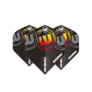 Winmau Rhino Standard Flight - Yellow & Red Logo - Picture 1 of 1