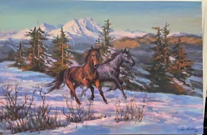 Winter Run by Richard Zu Ming Ho - Picture 1 of 2