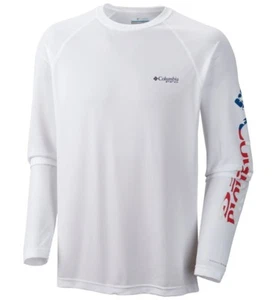 New Mens Columbia PFG "Terminal Tackle" Omni-Shade / Wick T-Shirt Top Tee Polo - Picture 1 of 15