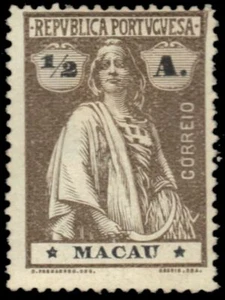 MACAU 210 - Ceres "1913 Olive Brown (pb45355) - Picture 1 of 1
