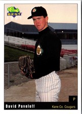 1991 Classic Best Kane County Cougars David Paveloff #8 Kane County Cougars
