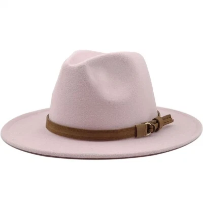 Sombrero Fedora 2025 Clásico Ala Ancha Gorra Gángster Hombres Mujeres De Colección Trilby Panamá Foto 1 de 4
