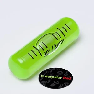 Frasco de vidrio Spirit nivel de burbuja sin plumín 35 mm x 11 mm - verde (1 3/8 x 7/16 pulgadas) - Imagen 1 de 9
