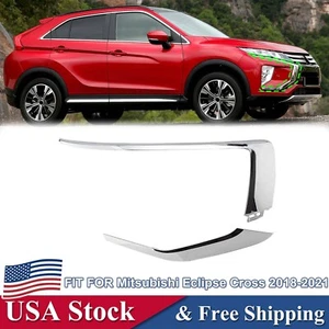 For 2018-2021 Mitsubishi Eclipse Cross Front Bumper Chrome Molding Trim Right 2X - Picture 1 of 14